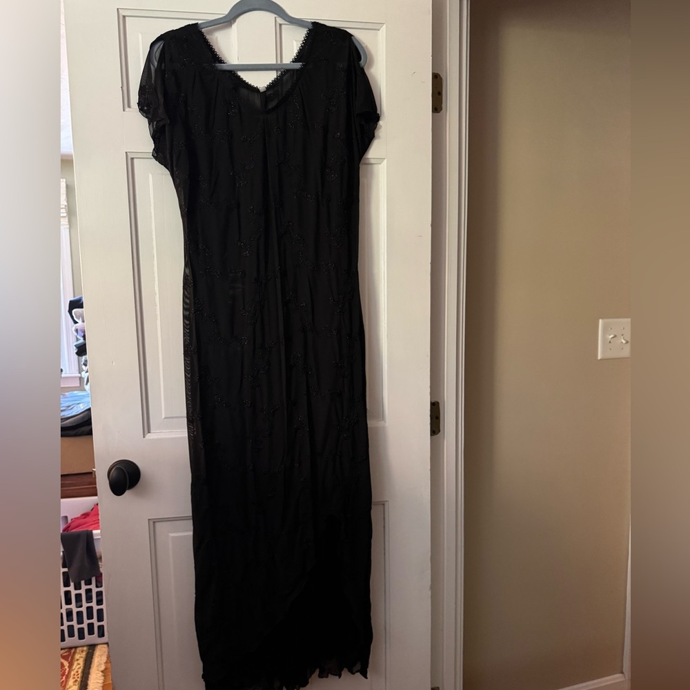 J. Peterman Black Maxi Dress